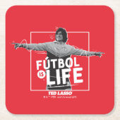 Ted Lasso | Dani Rojas Fútbol is Life スクエアペーパーコースター (正面)