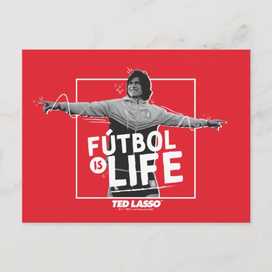 Ted Lasso | Dani Rojas Fútbol is Life ポストカード (正面)