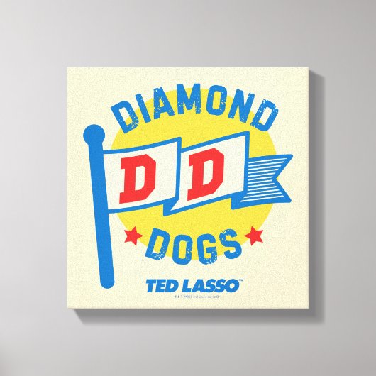 Ted Lasso | Diamond Dogs Pennant Graphic キャンバスプリント (正面)