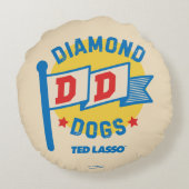 Ted Lasso | Diamond Dogs Pennant Graphic ラウンドクッション (裏面)