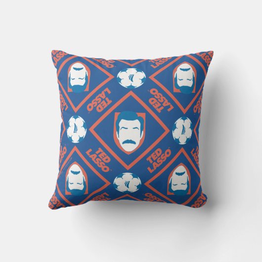 Ted Lasso | Face and Ball Diamond Pattern クッション (裏面)