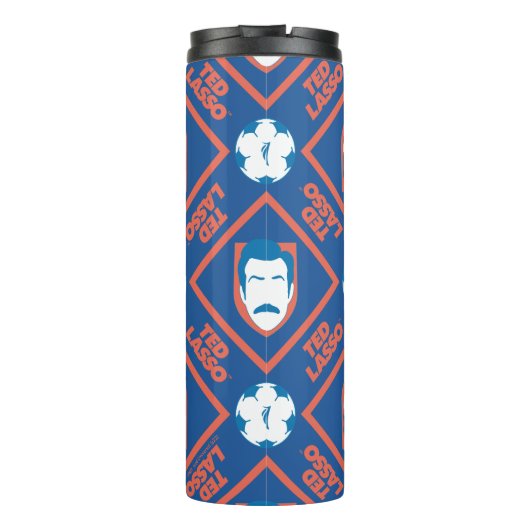 Ted Lasso | Face and Ball Diamond Pattern タンブラー (裏面)