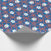 Ted Lasso | Face and Ball Diamond Pattern ラッピングペーパー (角)