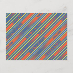 Ted Lasso Fútbol is Life Stripe Pattern ポストカード