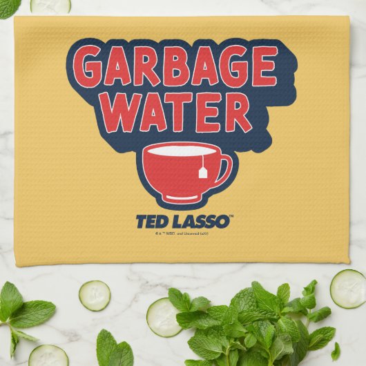 Ted Lasso | Garbage Water Tea Graphic キッチンタオル (折り畳み)