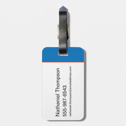 Ted Lasso | He's Here He's There Playbook Pattern ラゲッジタグ (裏面縦)