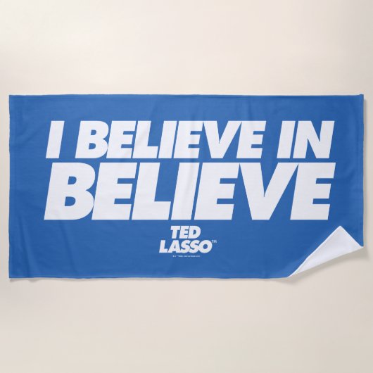 Ted Lasso | I Believe in Believe ビーチタオル (正面)