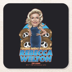 Ted Lasso Rebecca Welton Bobblehead スクエアペーパーコースター