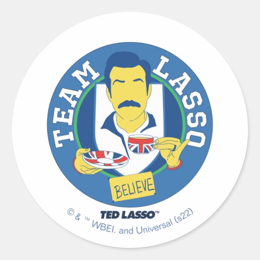Ted Lasso | Team Lasso Tea Iconic Avatar ラウンドシール (正面)