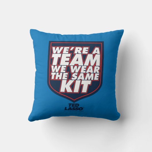 Ted Lasso | We're A Team Typography Graphic クッション (裏面)