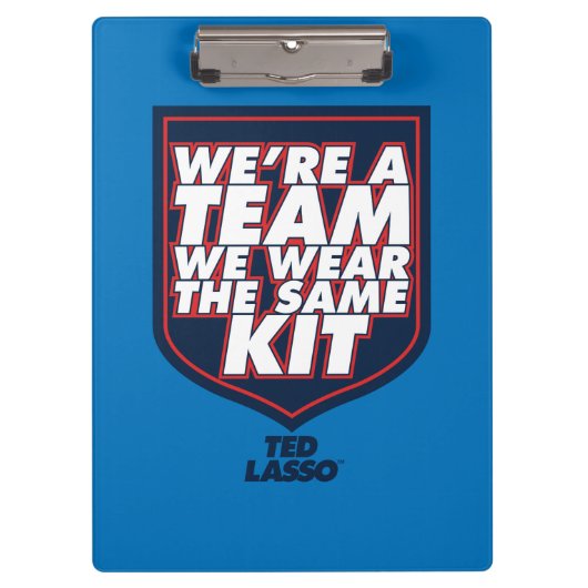 Ted Lasso | We're A Team Typography Graphic クリップボード (正面)