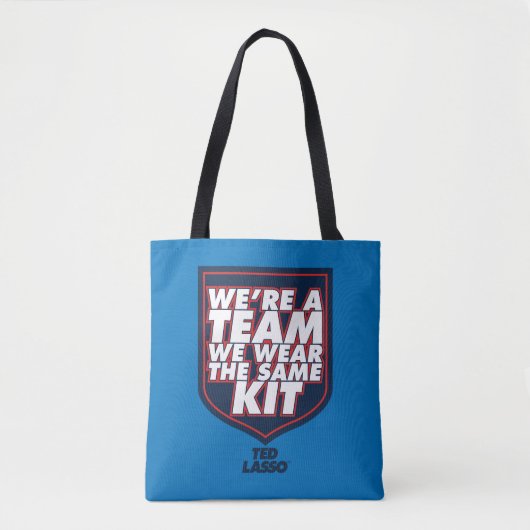 Ted Lasso | We're A Team Typography Graphic トートバッグ (正面)