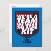 Ted Lasso | We're A Team Typography Graphic ポストカード (正面/裏面)
