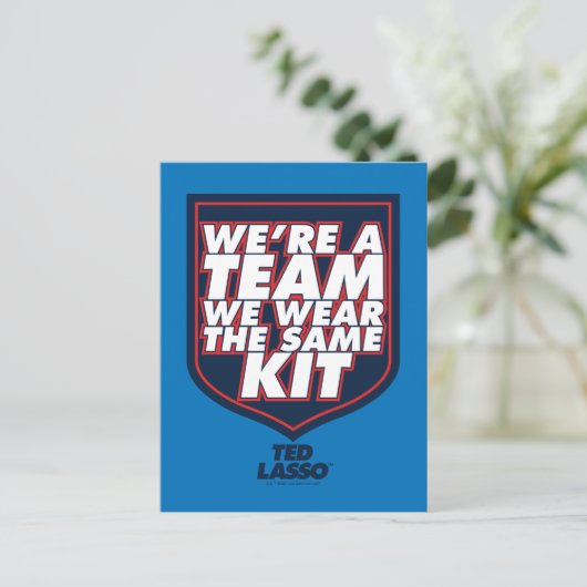 Ted Lasso | We're A Team Typography Graphic ポストカード (スタンド正面)
