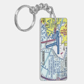 Ted Stevens Anchorage空港図/タクシー図 キーホルダー (正面左)