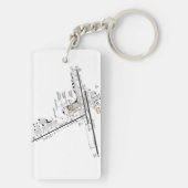 Ted Stevens Anchorage空港図/タクシー図 キーホルダー (裏面)