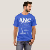 Ted Stevens Anchorage Intl空港ANC Tシャツ (正面フル)