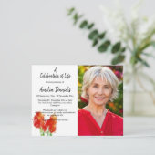 Ted Tulip写真お祝いof Life Card 招待状 (スタンド正面)