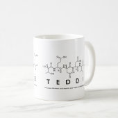Teddieペプチド名mag コーヒーマグカップ (正面右)