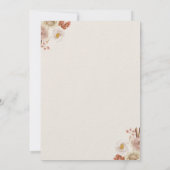 Teddyクマ我々はBoho赤ちゃんシャワーを待つことができる 招待状 (裏面)