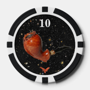 Teddyトランプのポーカーチップブラック宇宙（両面） Rev-1 ポーカーチップ