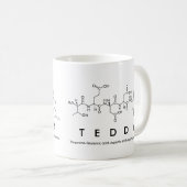 Teddyペプチド名mag コーヒーマグカップ (正面右)