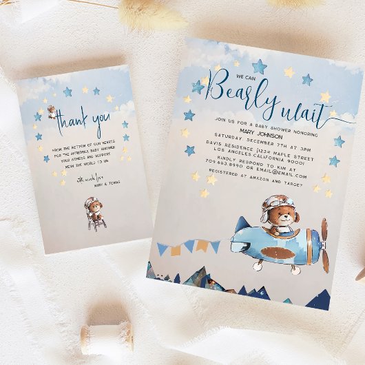 Teddy私たちはカードとギフトポスターを待つことができる ポスター