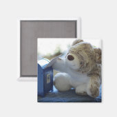 Teddy Bearが手紙2を郵送 マグネット (正面/裏面)