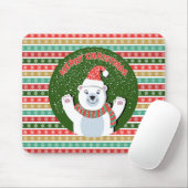 Teddy Bearとのクリスマスフェスティバルパターン マウスパッド (マウス)