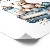 Teddy Bearは何人の赤ちゃんシャワーのゲームのサインを推測 ポスター (角)