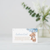 Teddy Bearエンクロージャカード、招待状詳細RSVP エンクロージャーカード (スタンド正面)