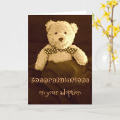 Teddy Bearカードのご採用おめでとうございます カード (黄色い花)