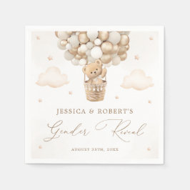 Teddy Bearジェンダーの発表 スタンダードカクテルナプキン