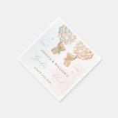 Teddy Bearジェンダーの発表 スタンダードカクテルナプキン (角)