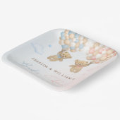 Teddy Bearジェンダーの発表 ペーパープレート (傾斜あり)