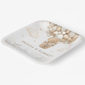 Teddy Bearジェンダーの発表 ペーパープレート (傾斜あり)