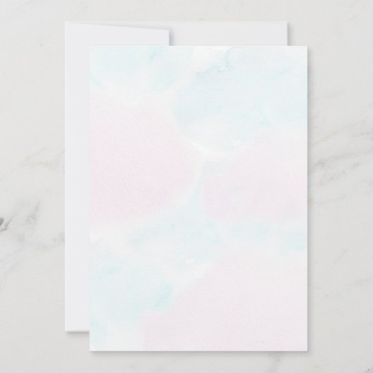 Teddy Bearジェンダーリビール招待状 招待状 (裏面)