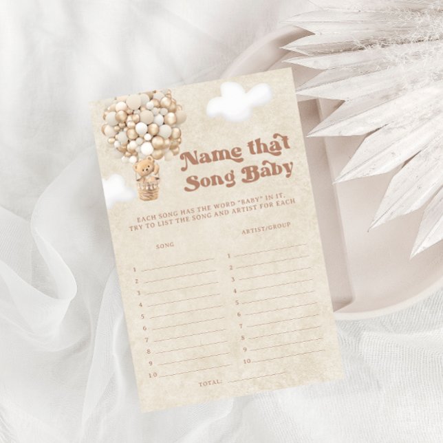 Teddy Bearバルーンその歌ベビーシャワーゲーム (クリエイターアップロード済み)