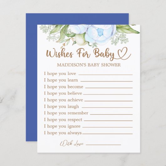 Teddy Bearベビーシャワーのベビー (正面/裏面)