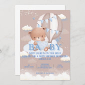 TEDDY BEARベビーシャワー招待状 招待状 (正面/裏面)