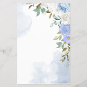 Teddy Bearママとパパのシャワーゲームカードの年齢 チラシ (裏面)