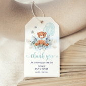 Teddy Bear我々は赤ちゃんシャワーの装飾を待つことができる ギフトタグ