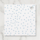 Teddy Bear我々は赤ちゃんシャワーの装飾を待つことができる フェイバータグ (裏面)