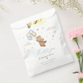 Teddy Bear我々は赤ちゃんシャワーの装飾を待つことができる フェイバーバッグ (封をした状態)