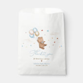 Teddy Bear我々は赤ちゃんシャワーの装飾を待つことができる フェイバーバッグ (正面)