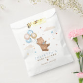 Teddy Bear我々は赤ちゃんシャワーの装飾を待つことができる フェイバーバッグ (封をした状態)