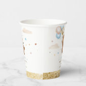 Teddy Bear我々は赤ちゃんシャワーの装飾を待つことができる 紙コップ (右)