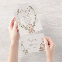 Teddy Bear我々は赤ちゃんシャワーを待つことができる