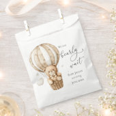 Teddy Bear我々は赤ちゃんシャワーを待つことができる フェイバーバッグ (クリップ留めされた状態)