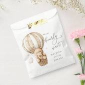 Teddy Bear我々は赤ちゃんシャワーを待つことができる フェイバーバッグ (封をした状態)